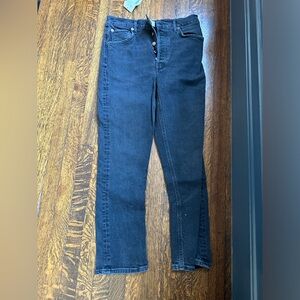 Agolde size 28 black straight leg jeans